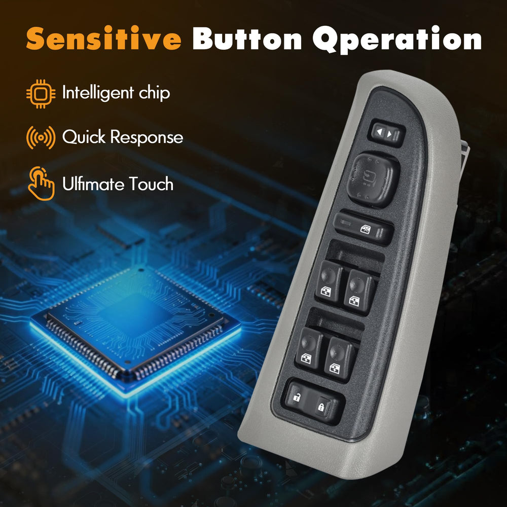 ASOPARTS Suburban window switch with factory-matched gray bezel.
