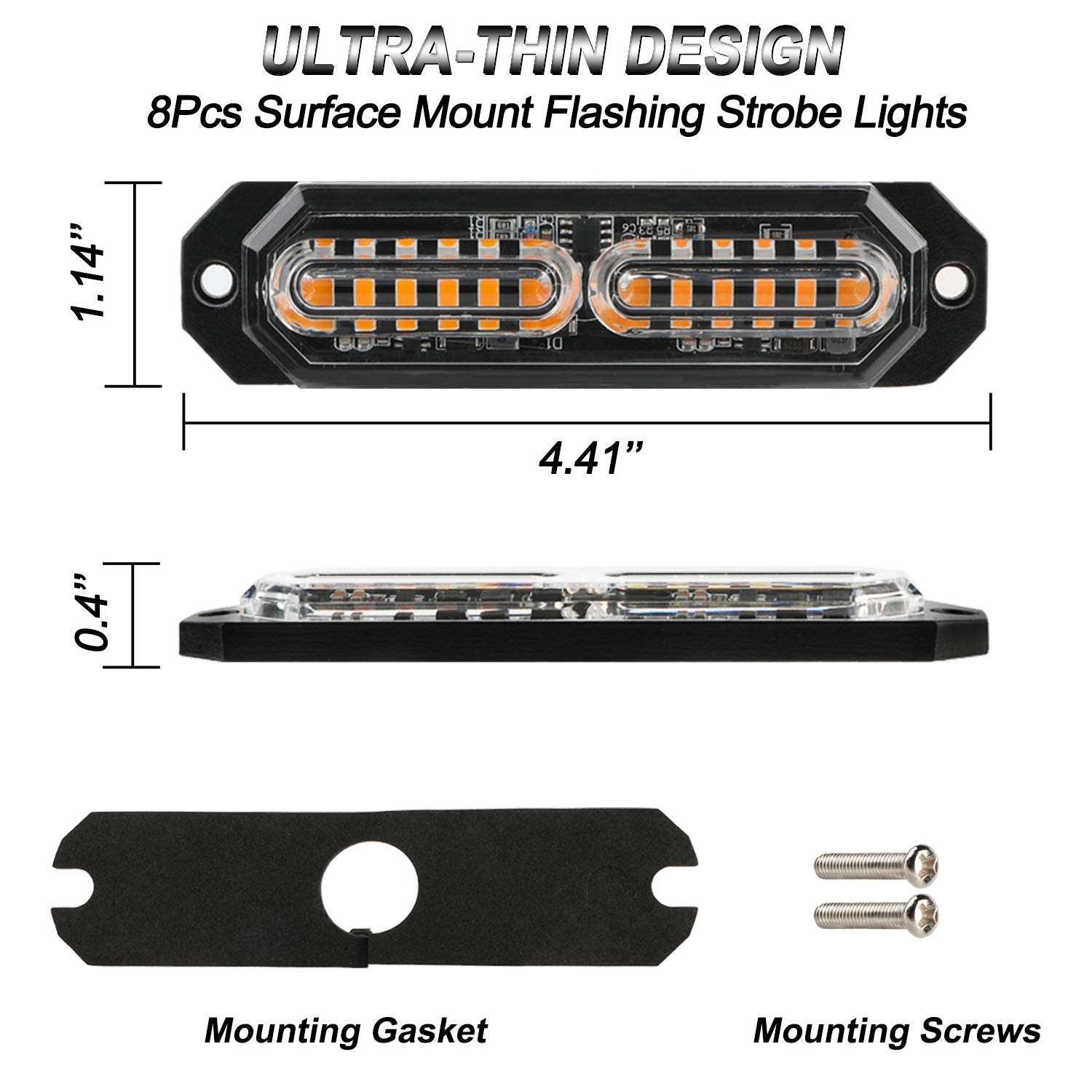 ASPL 17 flashing modes with memory recall for versatile signaling options.