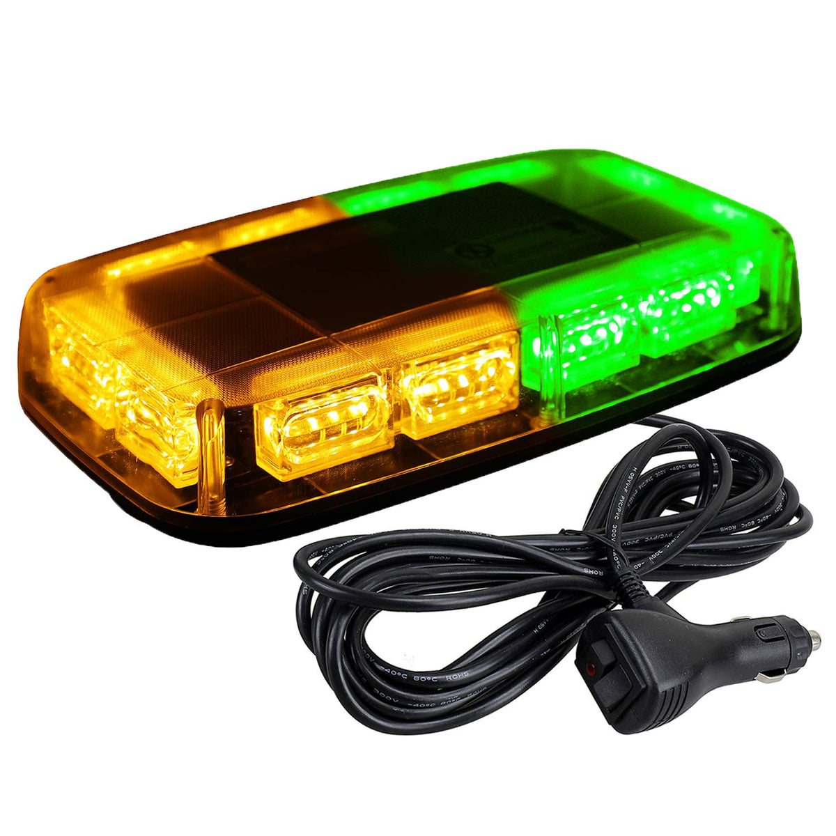 ASPL 48LED roof-top strobe bar with magnetic base for secure roof mounting and visibility