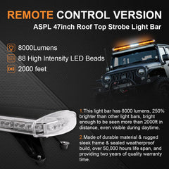 ASPL 88-LED modules deliver bright, wide-angle signaling for clear warnings.