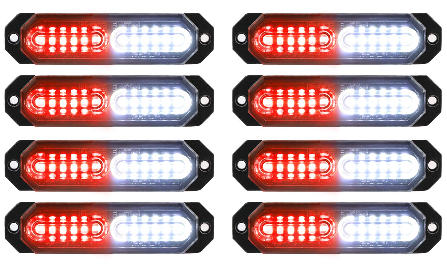 ASPL 8Pcs 12LED strobe on front grille boosts high visibility.