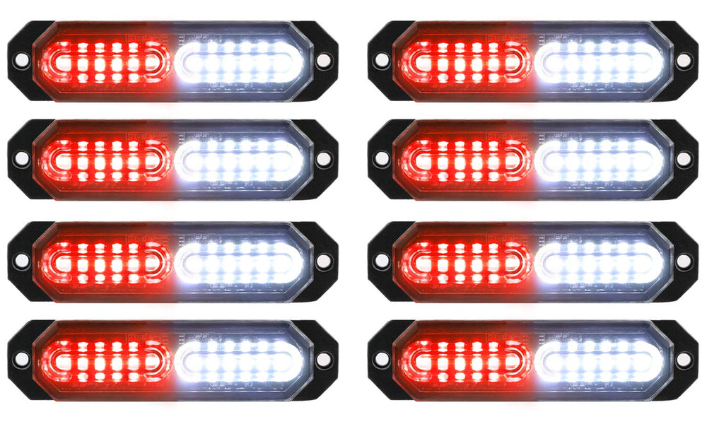 ASPL 8Pcs 12LED strobe on front grille boosts high visibility.