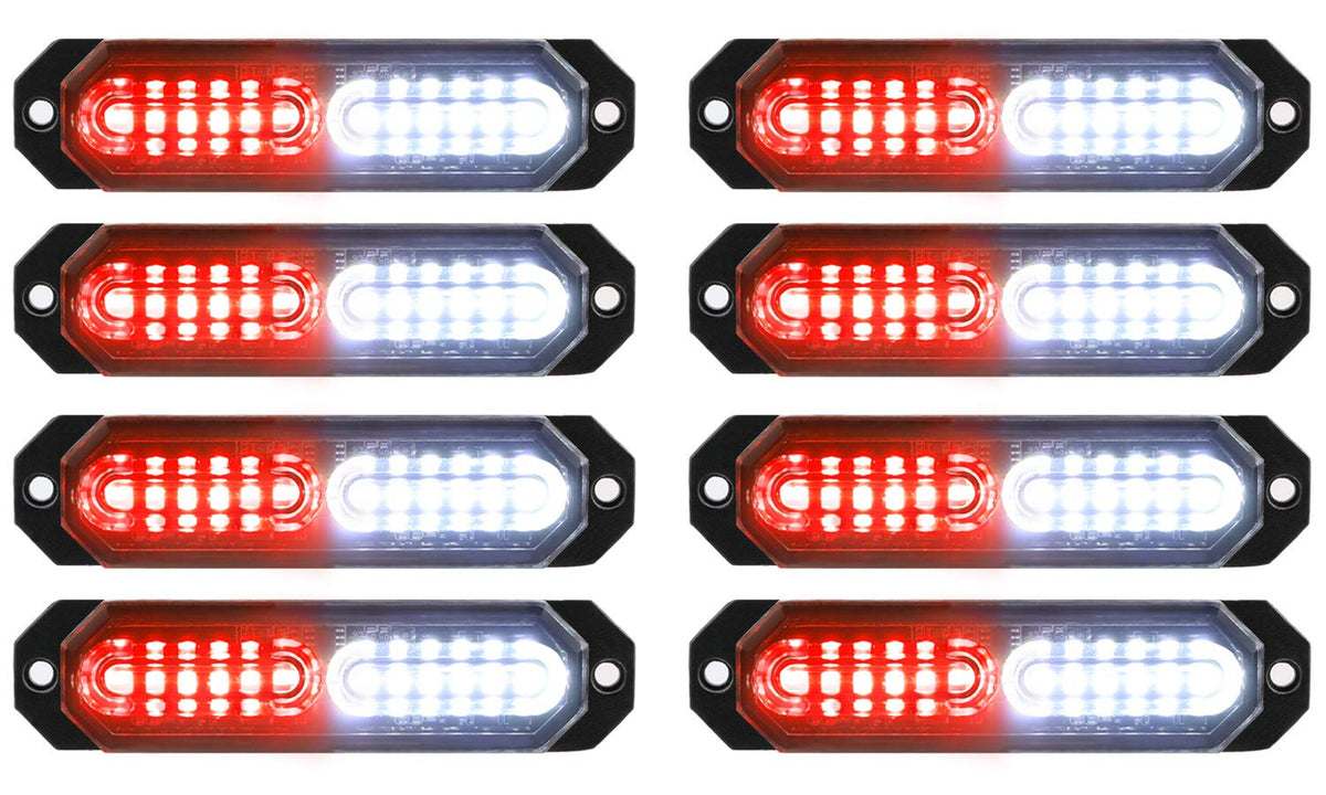 ASPL 8Pcs 12LED strobe on front grille boosts high visibility.