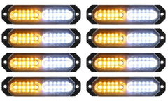 ASPL 8pcs 12-LED strobe lights front view for enhanced daytime visibility