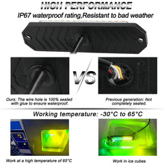 ASPL 8Pcs sync strobe light emergency beacon with flashing patterns