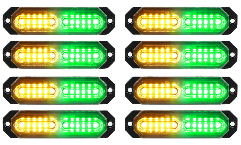 ASPL 8Pcs sync strobe light side view for high visibility