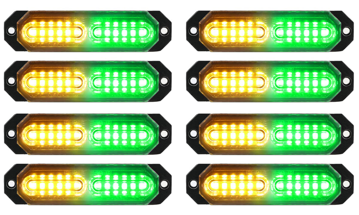ASPL 8Pcs sync strobe light side view for high visibility