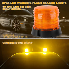 ASPL amber beacon light with 360-degree visibility for all-weather use