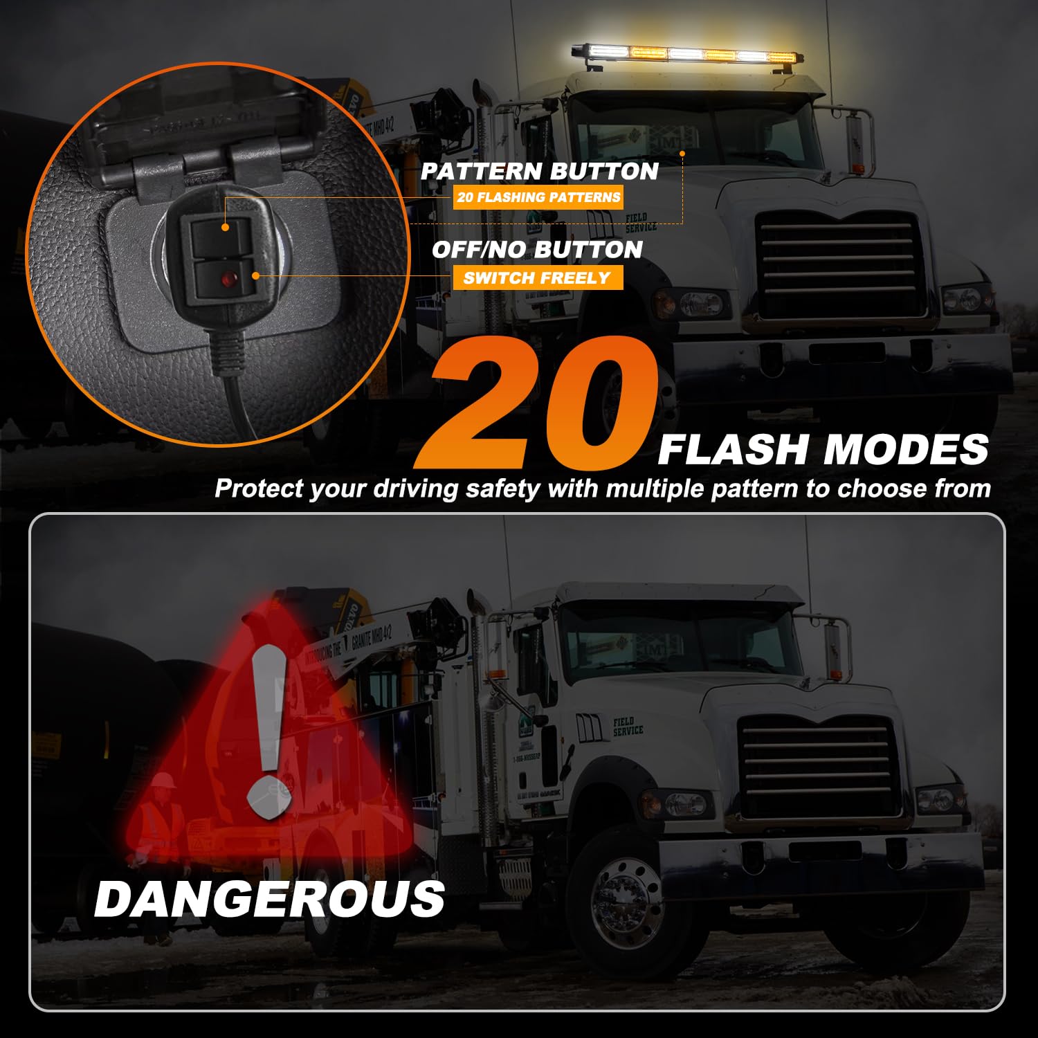 ASPL magnetic-mount rooftop strobe quick installation without roof damage