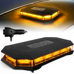 ASPL rooftop beacon 16.5 inch amber LED on a truck for high visibility.