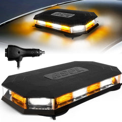 ASPL rooftop beacon amber and white lightbar for high visibility.