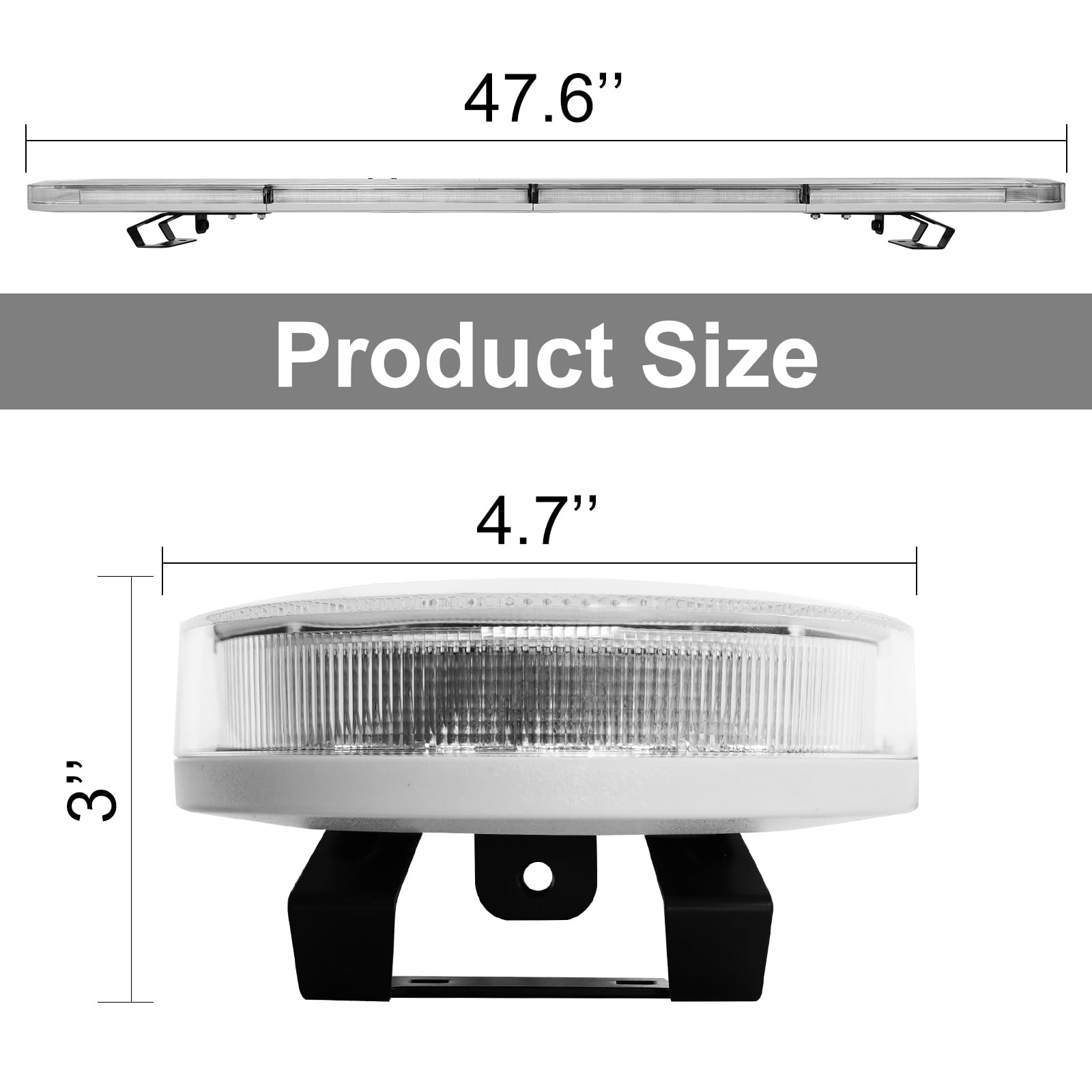 ASPL tow truck emergency amber bar mounted on roof for roadside signaling