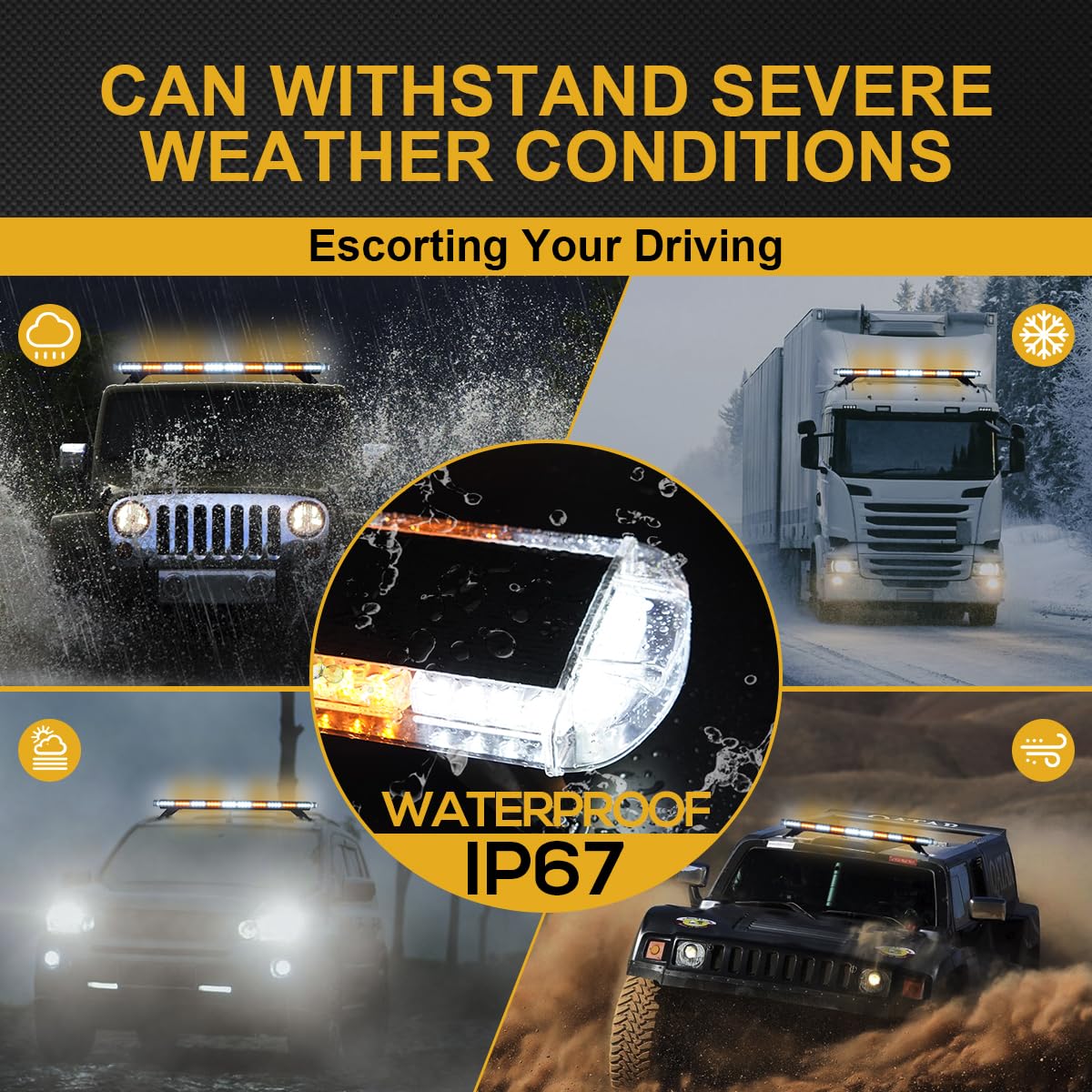 ASPL IP68 weatherproof construction withstands rain, dust and snow