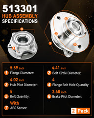 Aspligo 513301 rear Audi hub with rugged design for long-lasting performance.