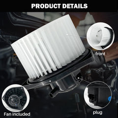 Aspligo 700239 blower motor side profile demonstrates compact design for easy installation