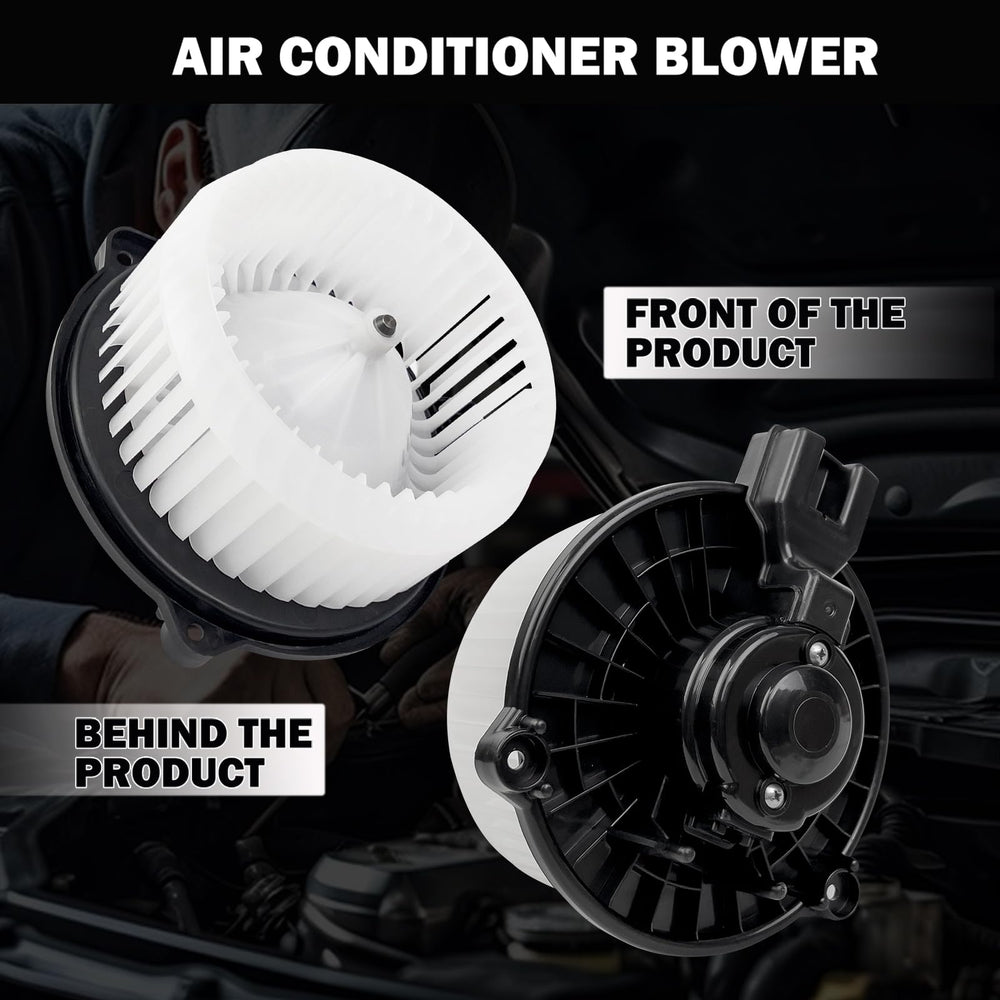 Aspligo 700247 blower motor, side view, robust ABS construction for long-lasting use.