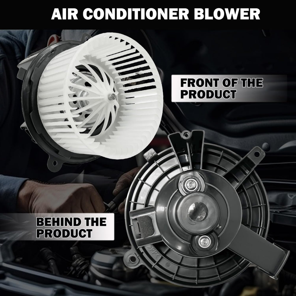 Aspligo blower motor assembly close-up shows premium ABS housing and copper windings