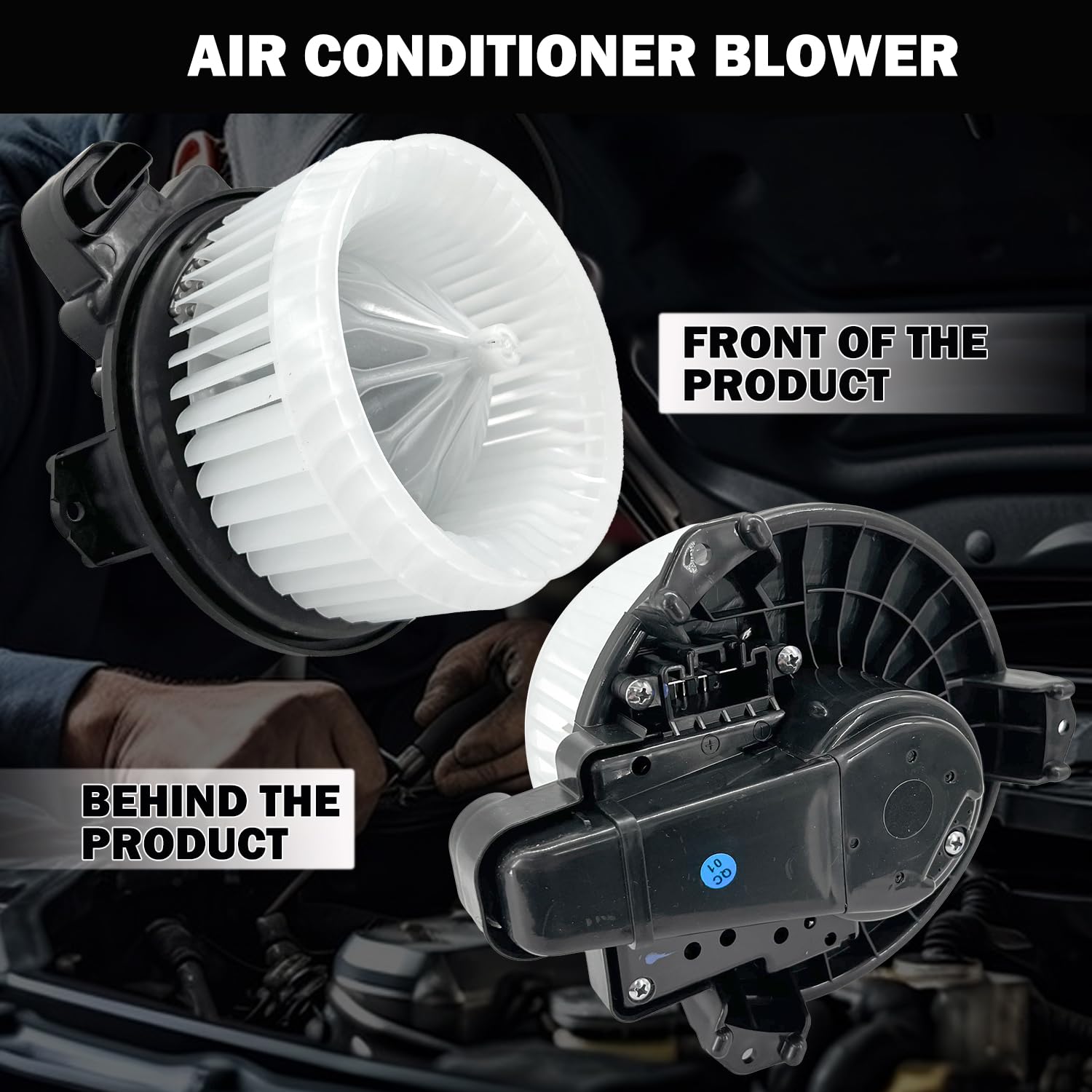 Aspligo Prius evaporator-side view confirms fit and smooth airflow.