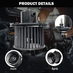 Aspligo Front 700100 blower motor assembly closeup for precise fitment.