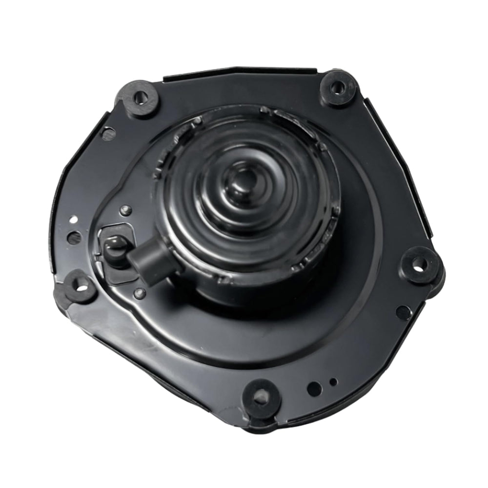 Aspligo Front 700100 blower motor demonstrates evaporator airflow path for cooling.