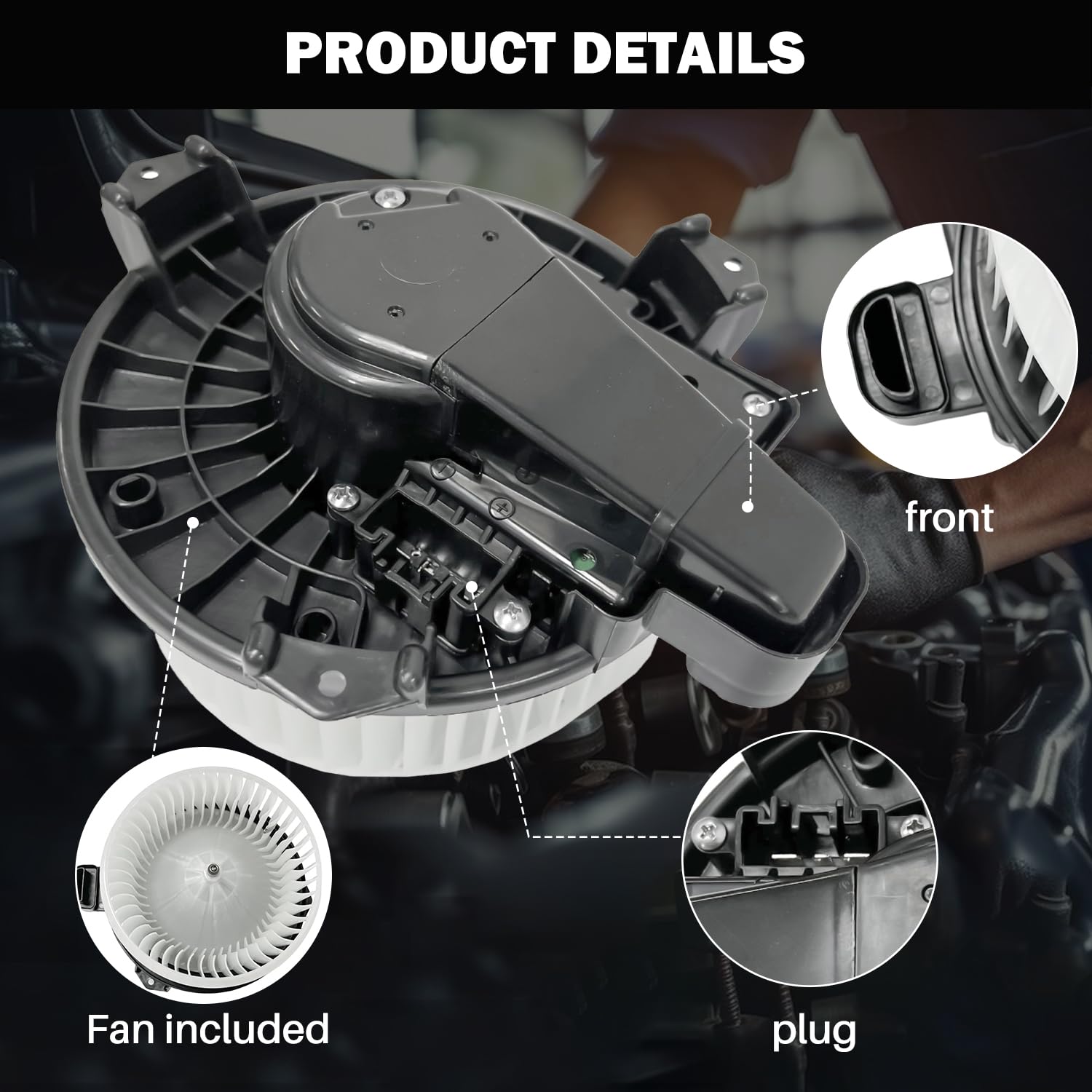 Aspligo front blower motor for Lexus ES350 maintains consistent heating and cooling on commutes