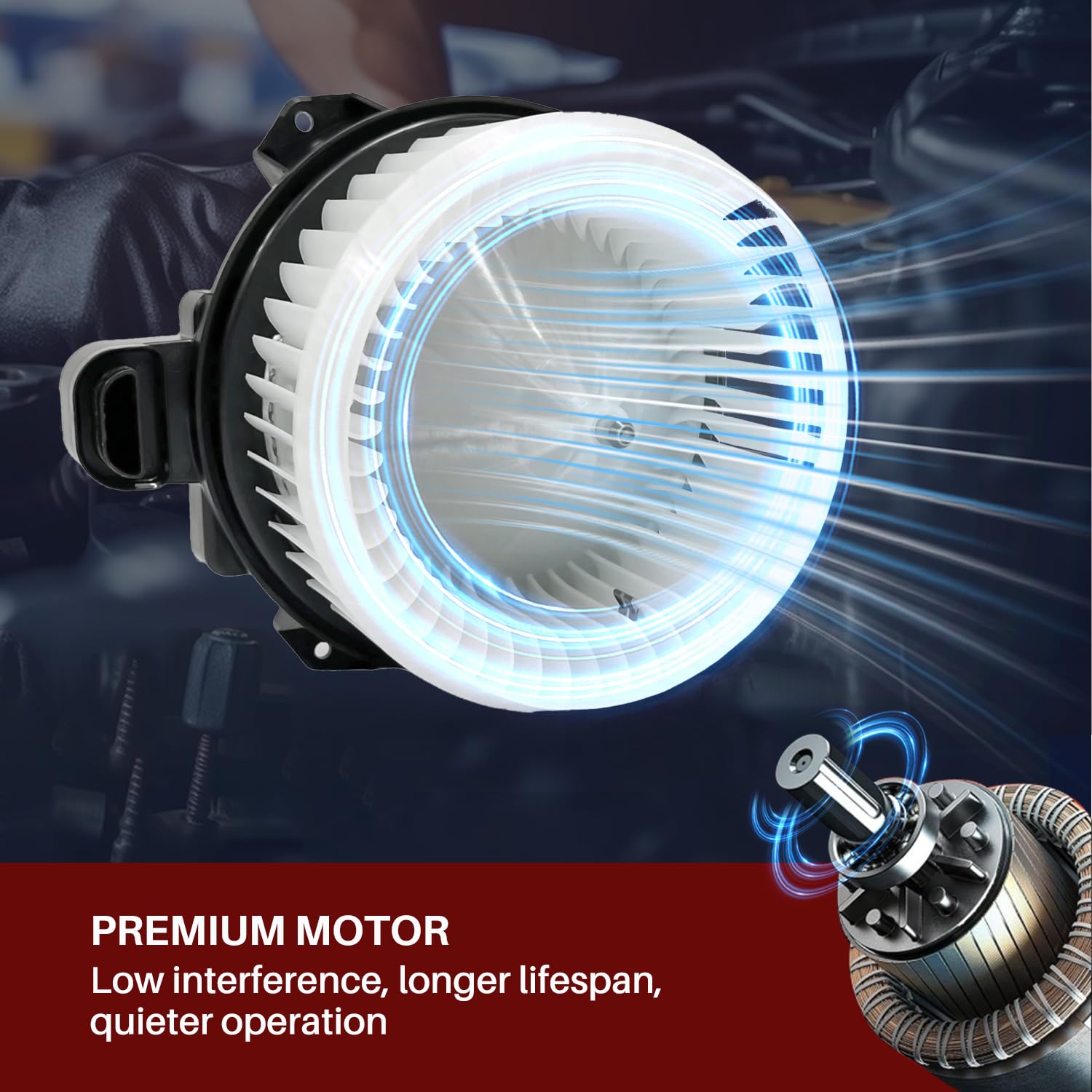 Aspligo blower motor for Lexus RX350 supports rapid climate changes during city drives