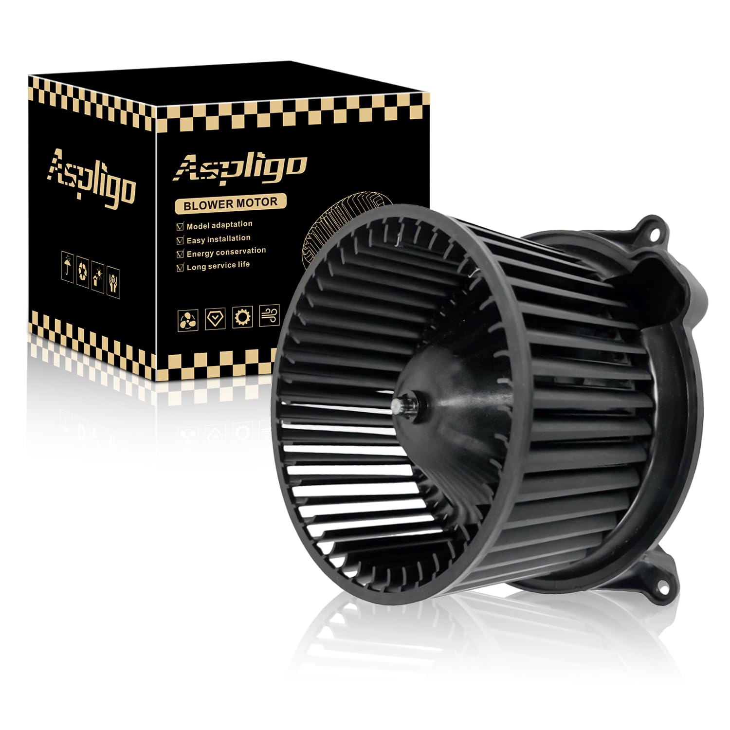 Aspligo front AC blower for Nissan Titan offers precise fit and strong airflow.
