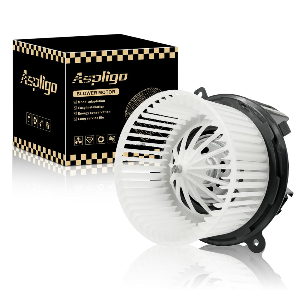 Aspligo front AC blower motor fan delivers steady airflow for comfortable cabin climate
