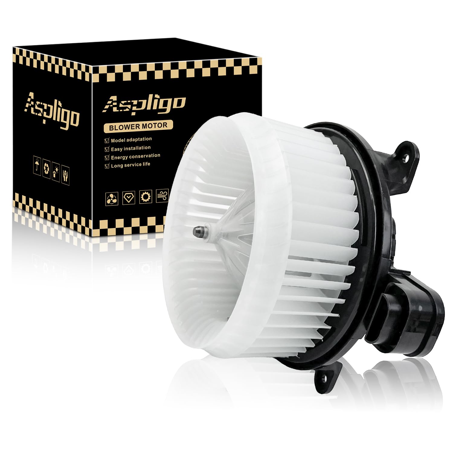 Aspligo front blower motor for Sienna 2011-2020 delivering consistent airflow for cabin comfort.