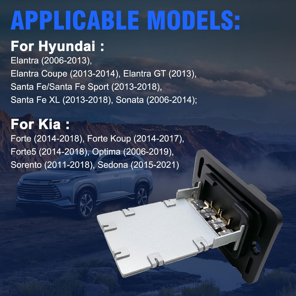 Aspligo RU656 blower resistor for Hyundai Elantra GT 2013-2015 maintains steady climate control