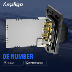Aspligo RU656 resistor for Hyundai Santa Fe 2013-2018 sustains cabin airflow