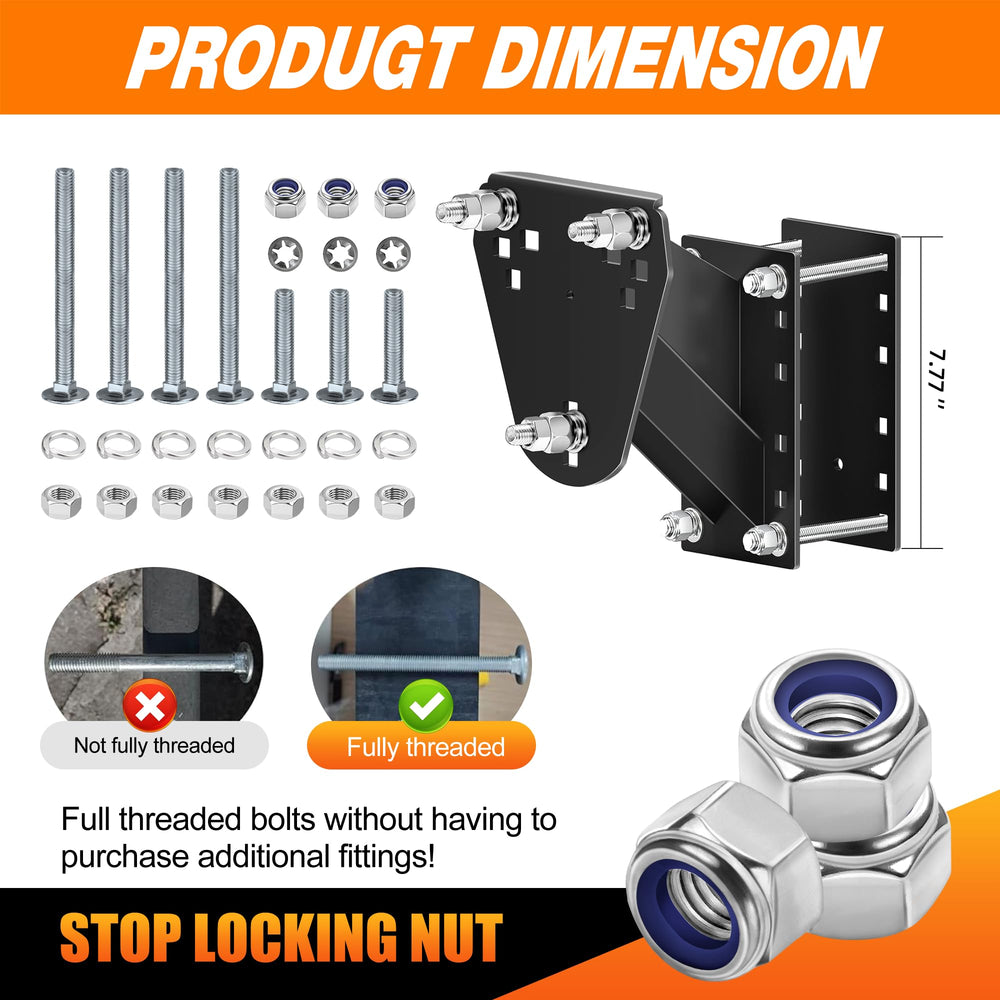Asrnten installed spare tire mount on a trailer demonstrates easy, secure installation.