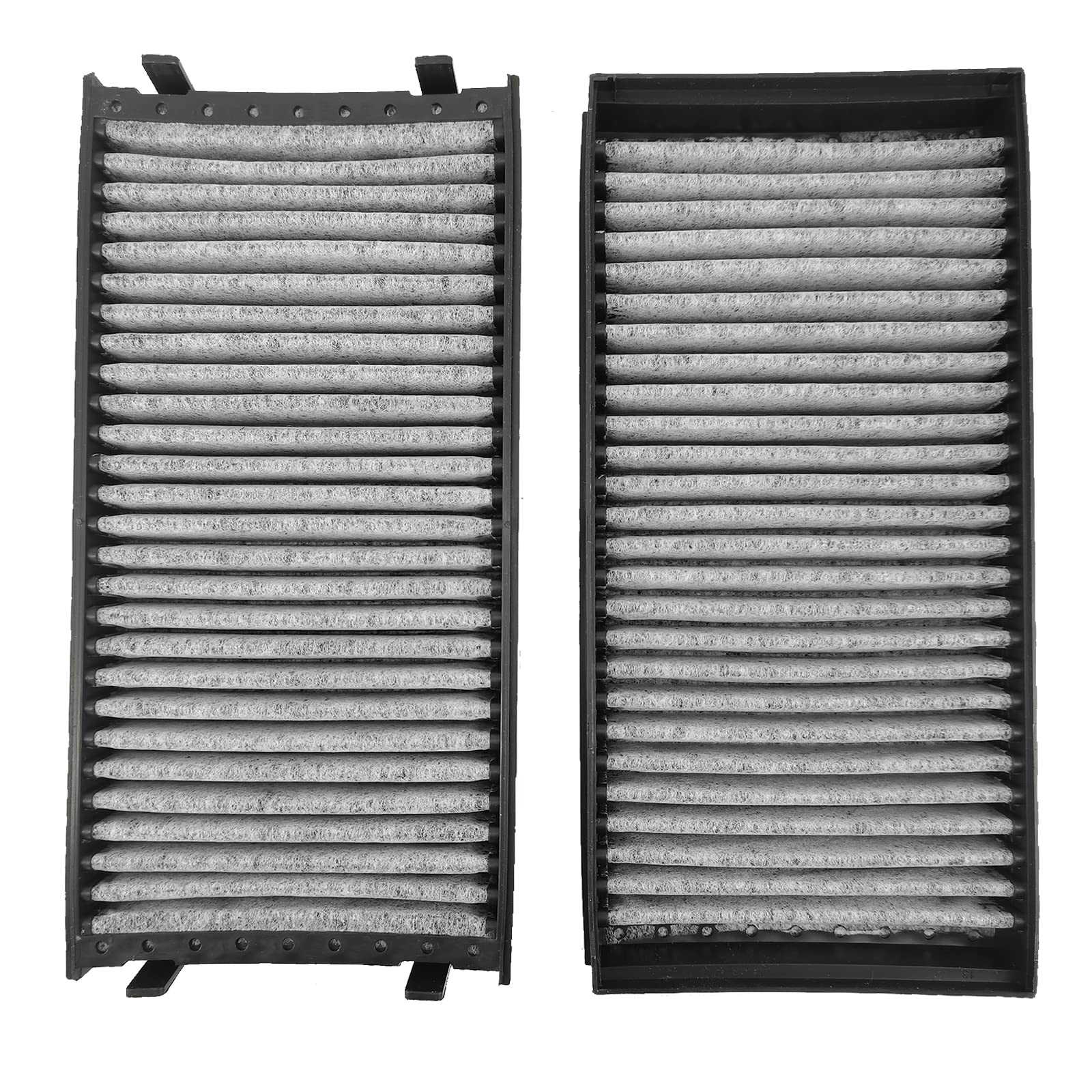 ASTAMOTOR cabin air filter packaging for BMW X5/X6, ready for direct replacement
