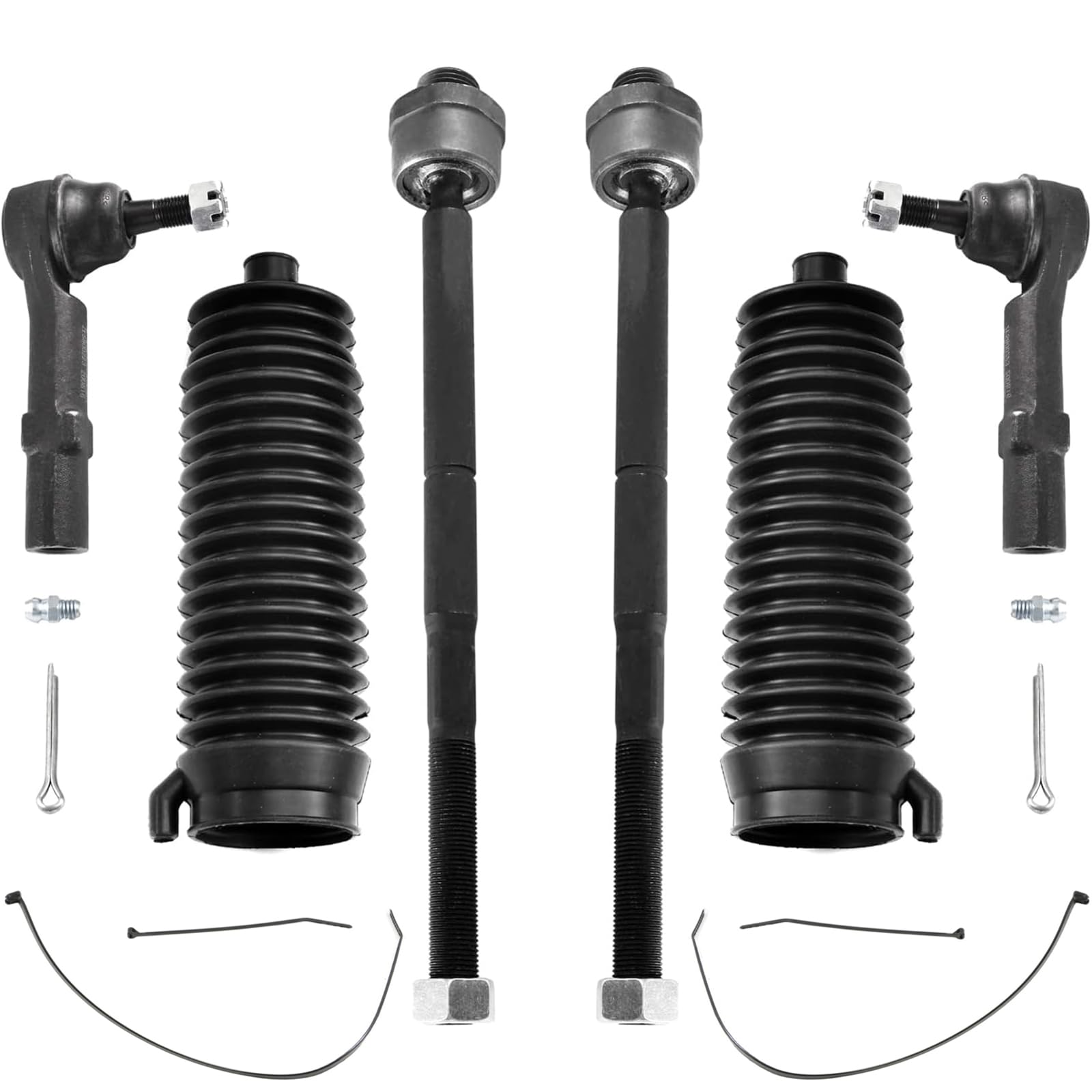 ASTARPRO front outer tie rod end kit; direct OEM-fit steering performance.