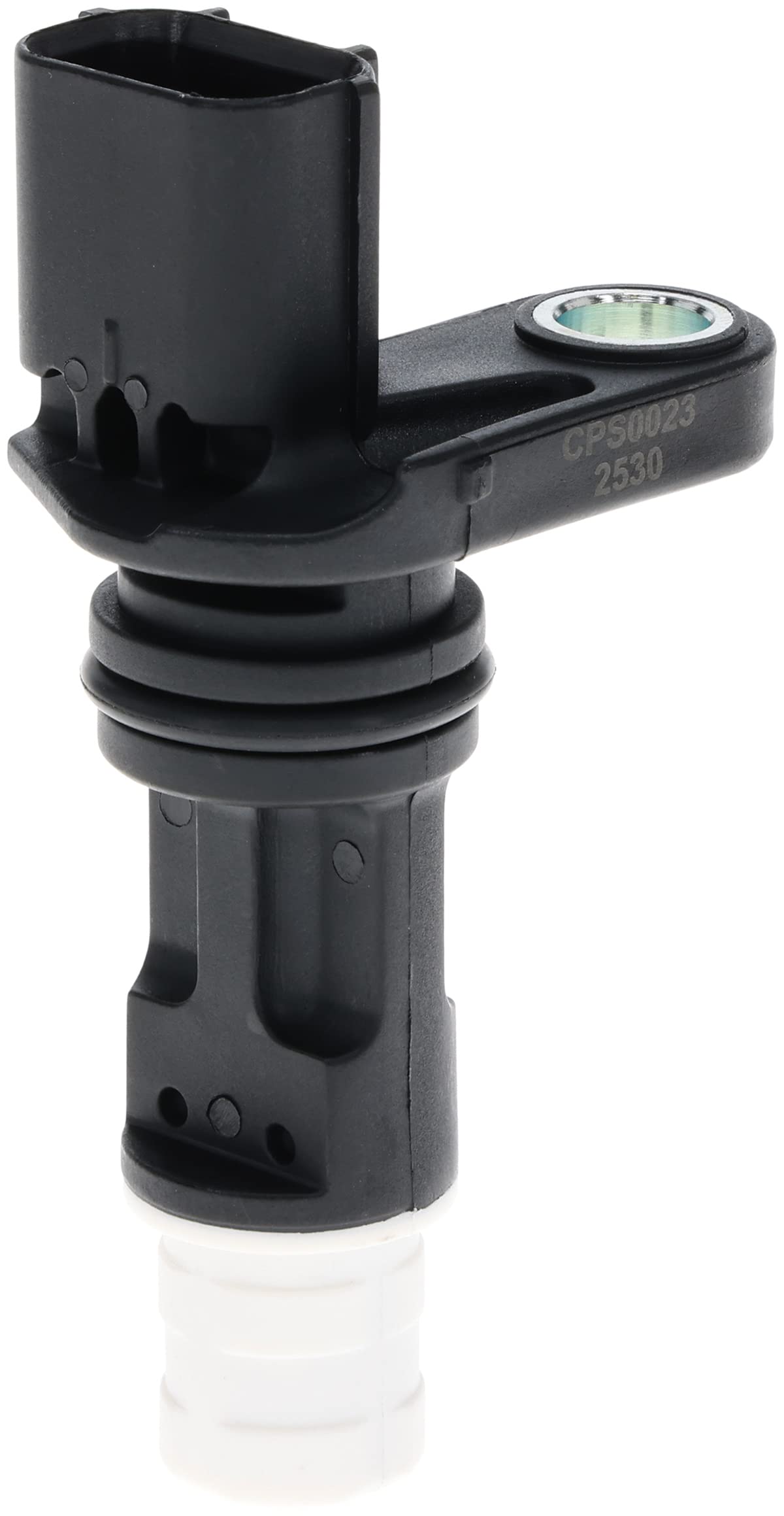 Astemo CPS0023 crankshaft sensor back view with robust connector for quick installation