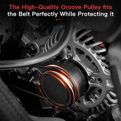 ASTOU V6 3.5L 130A alternator pulley and wiring overview