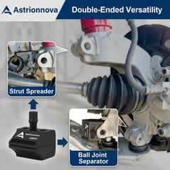 Astrionnova heat-treated steel construction highlights durability for heavy-duty suspension work.