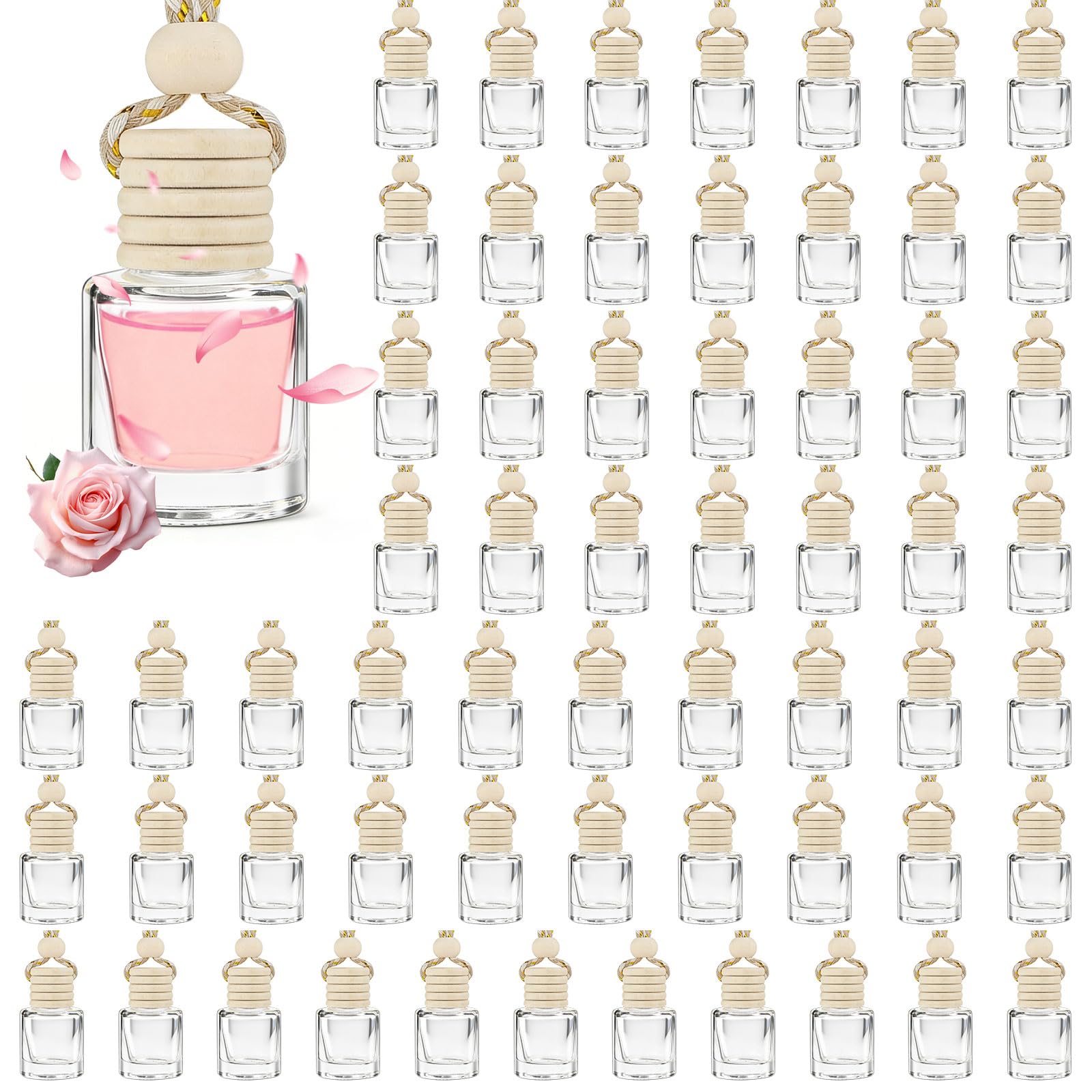 AstrivixDD 60 Pcs Car Diffuser Bottle Set ideal for bulk DIY fragrance projects.