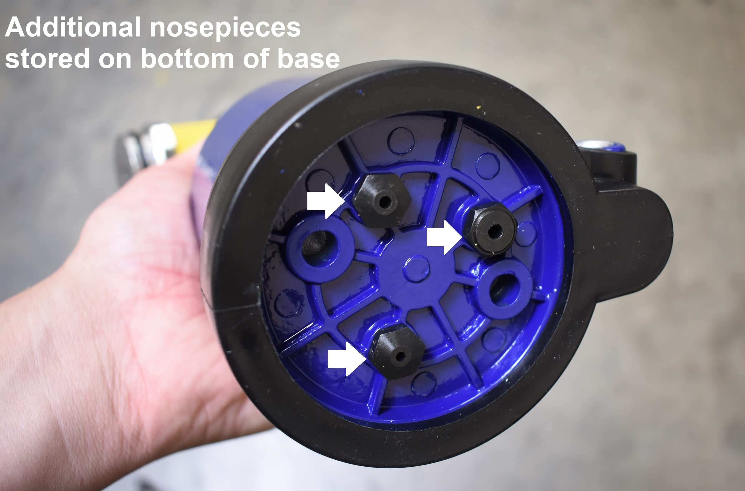 PR14 nosepieces array for versatile rivet sizes