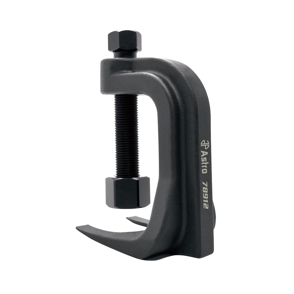 Astro Tools 78912 low profile ball joint separator in black, front view for tight engine bay access.