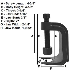 Astro Tools 78912 low profile ball joint separator in black, packaged for durable use.