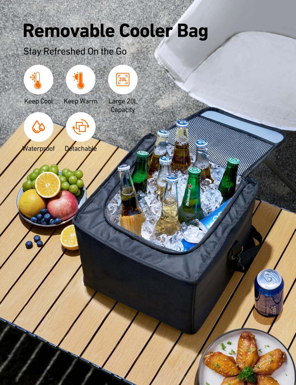 AstroAI car trunk organizer detachable cooler demonstrates versatile cooling and extra space