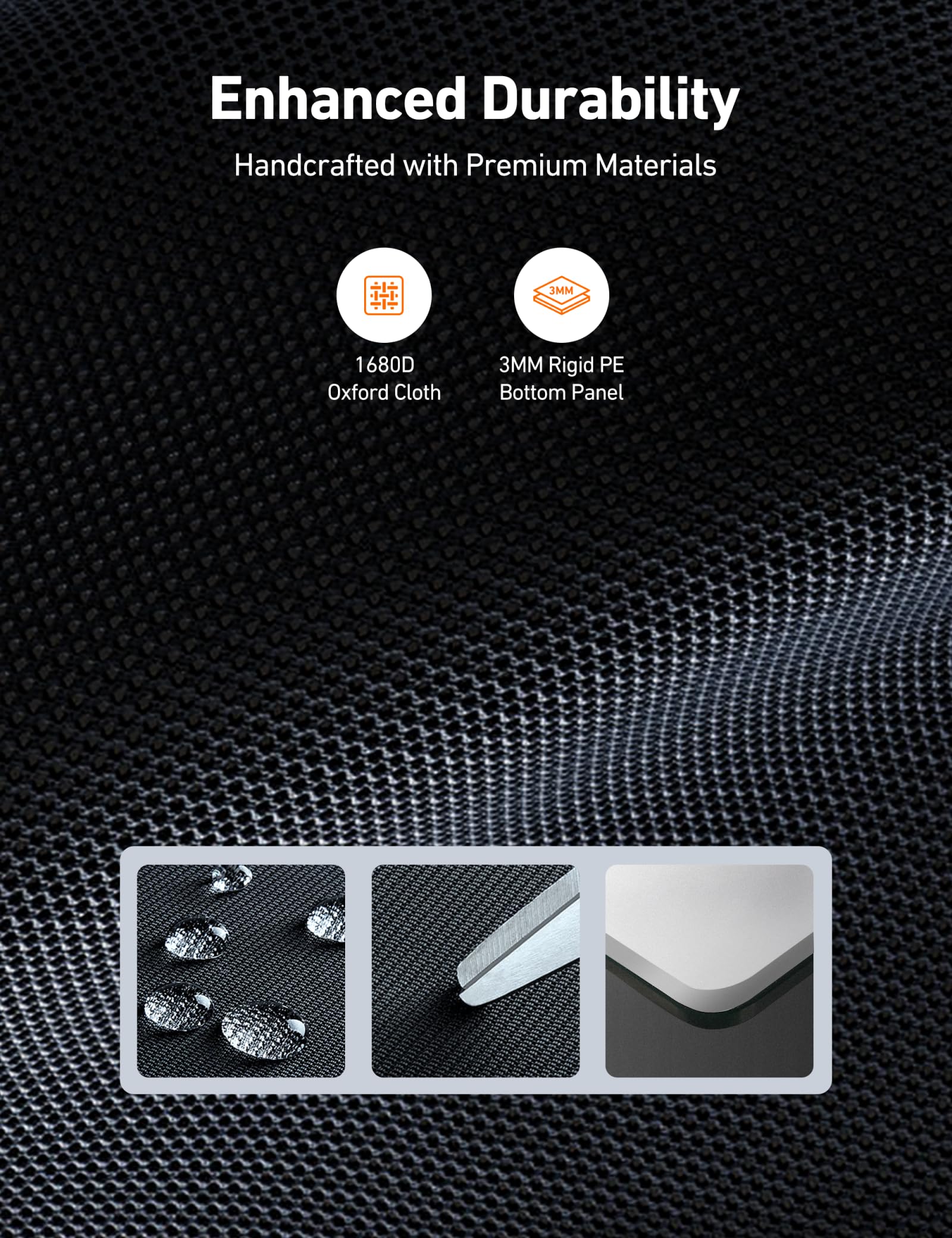 AstroAI car trunk organizer foldable cover highlights privacy and easy cleaning