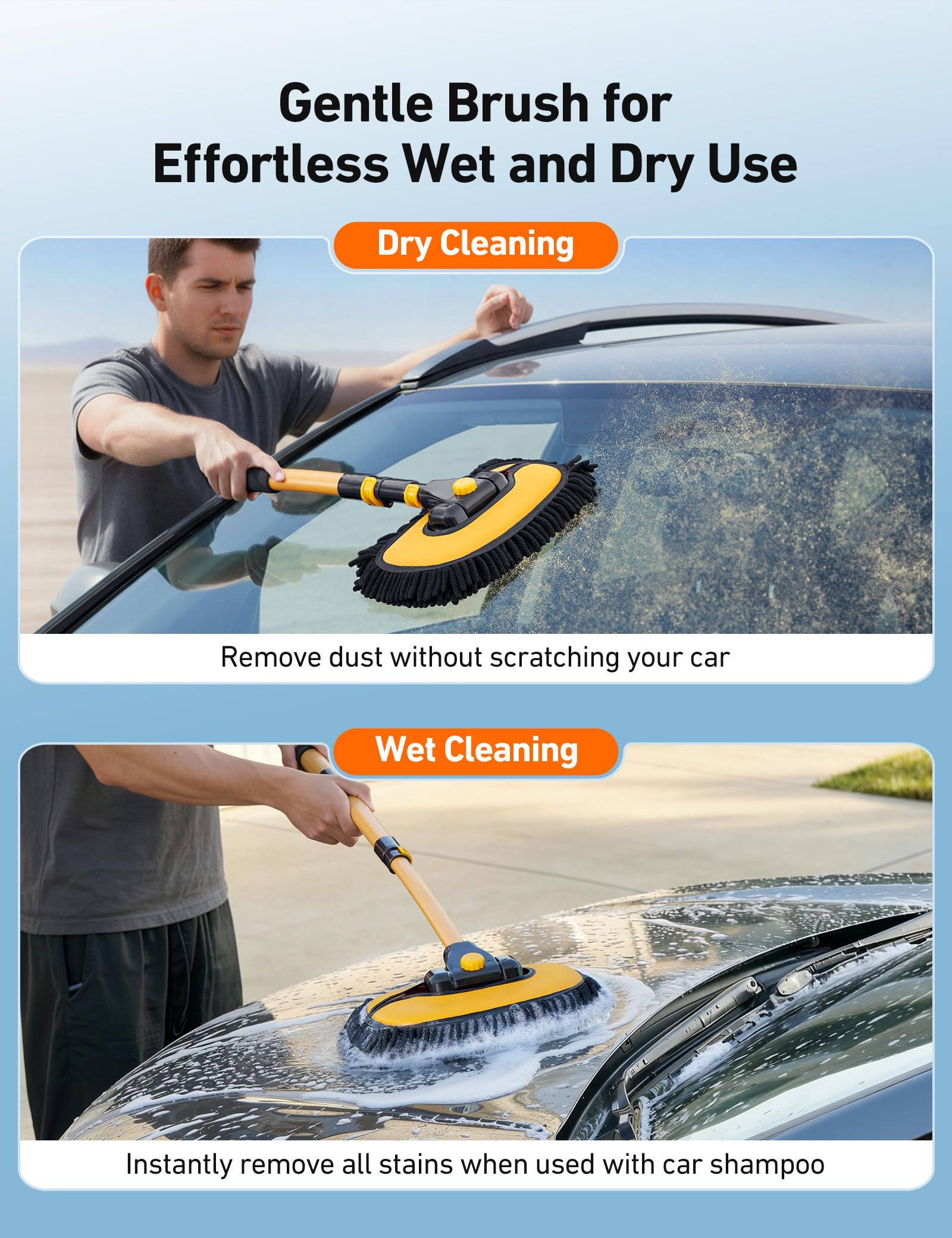 AstroAI car wash kit suitable for interior and exterior cleaning