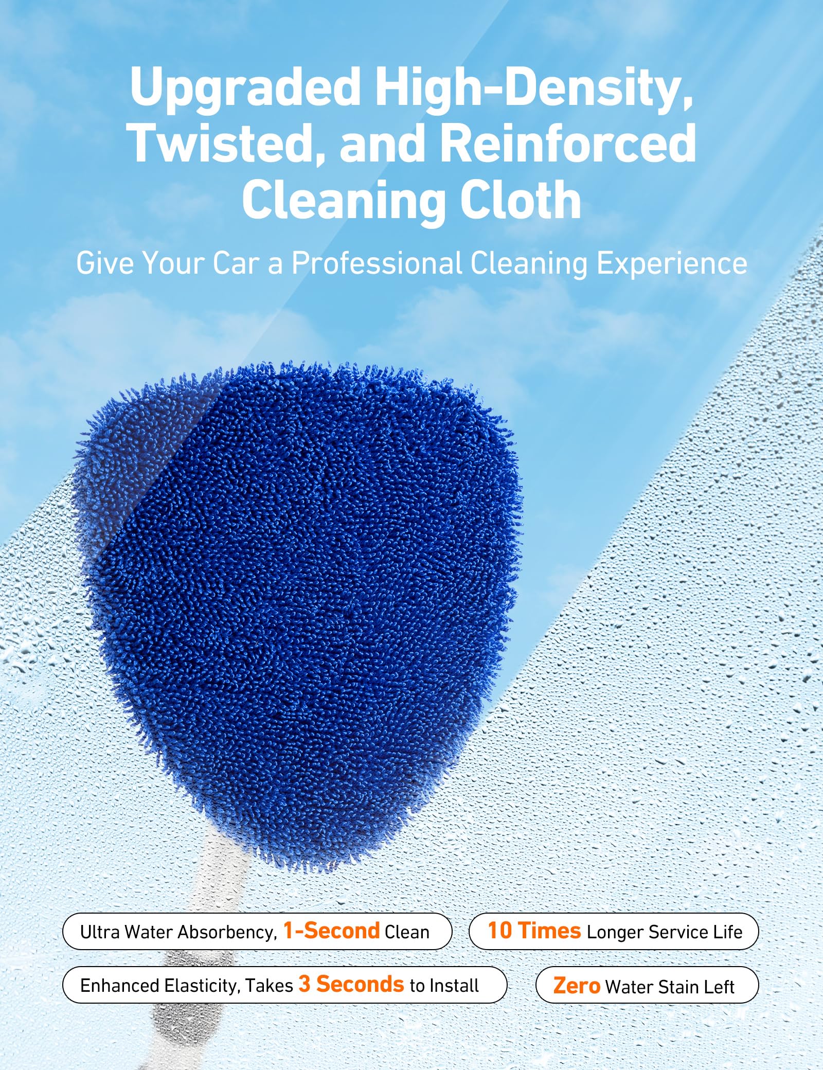 AstroAI high-density cleaning cloth with strong absorbency.