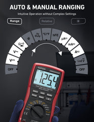 AstroAI auto-ranging function speeds measurements across ranges