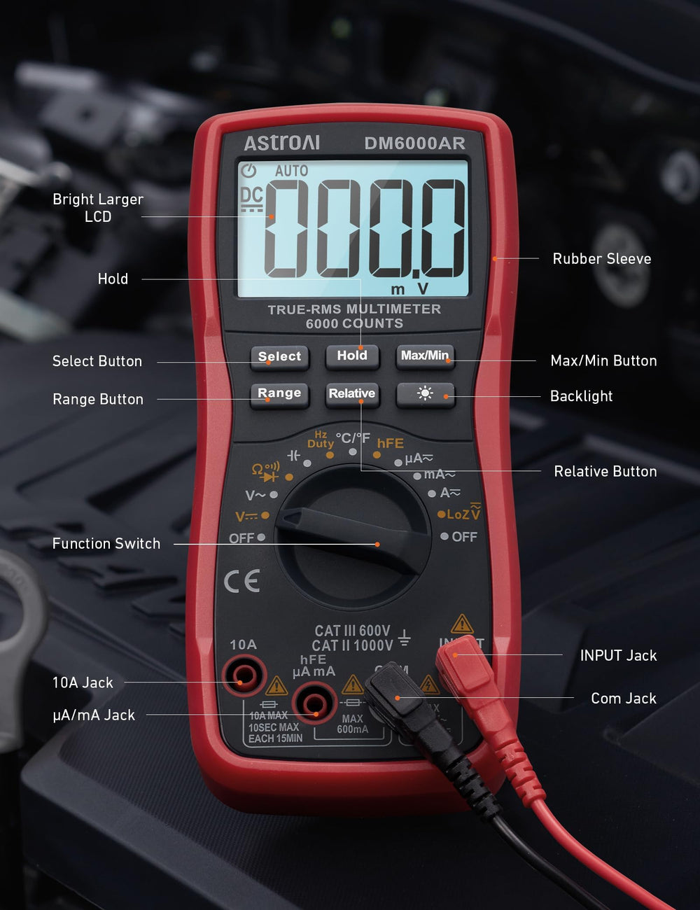 AstroAI temperature probe enables quick thermal checks