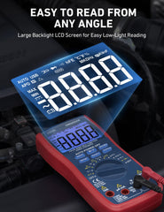 AstroAI True RMS mode provides accurate AC readings under varying signals