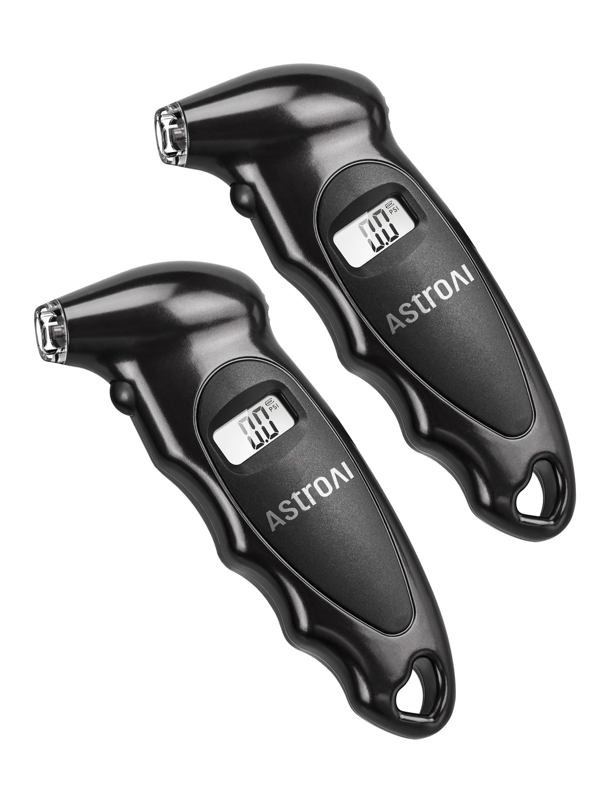 AstroAI digital tire pressure gauge display for quick, clear readings.