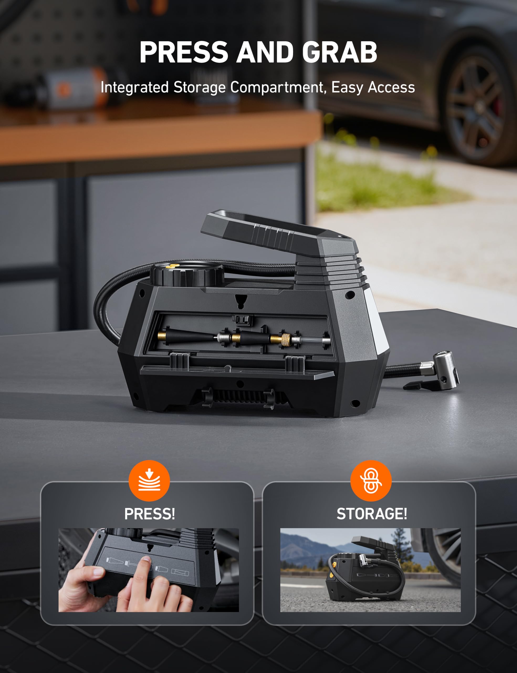 AstroAI H2 Pro in carrying bag showing tidy storage and easy transport